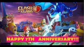 HAPPY 7TH CLASHIVERSARY CLASH OF CLANS!!!