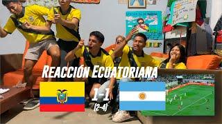 Reacción|| ECUADOR contra ARGENTINA -  Copa América Cuartos de Finales