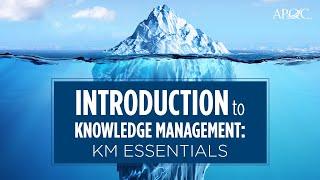 Introduction to Knowledge Management: KM Essentials