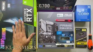 intel Core i5 12400F ASUS PRIME B760M-A WIFI D4 ZOTAC RTX3060Ti Gaming PC Build