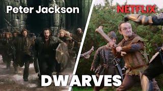 Peter Jackson's dwarves VS Netflix's dwarves