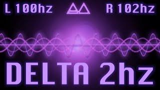 PURE DELTA Binaural Beats 2hz - 12 Hours - Black Screen