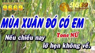 Karaoke Mùa Xuân Đó Có Em - Tone Nữ | Nhạc Sống KLA | LA STUDIO - Karaoke 9669