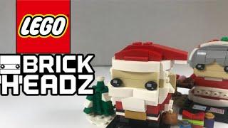 LEGO Brickheadz Mr. and Mrs. Claus Review! 2018 Set 40274!