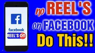 No Reels On facebook and facebook page Do this?! | paano mag mayroon ng facebook reels