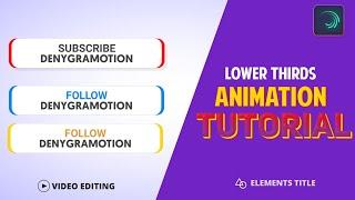 Make Trendy Animated | Tutorial Alight Motion Title Subscribe Lower Third Animation Tutorial