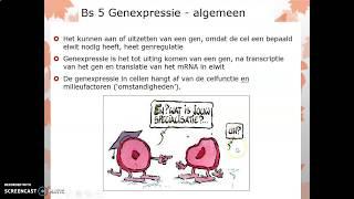 V5 Thema 4 DNA BS5 Deel 2 Genregulatie bij eukaryoten