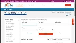 NH EASY Tutorial: View Case Status