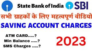 sbi bank saving account Min Balance 2023 sbi bank Min Balance charges sbi bank account all charges