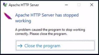 Apache HTTP Server has stopped working