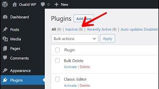 Deactivate All Plugins in WordPress