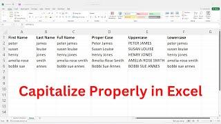 How to Capitalize Text in Excel & Google Sheets (Proper Case, Lowercase, Uppercase, & Sentence Case)