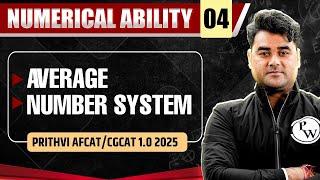 Average Number system | Numerical Ability for AFCAT/CGCAT 1.0 2025 