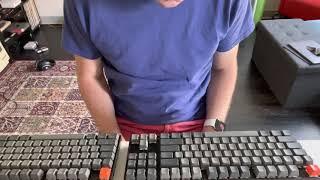 Comparing Zeal PC Zilent v2 (65 gram) with Gateron Brown switches in the Keychron K8