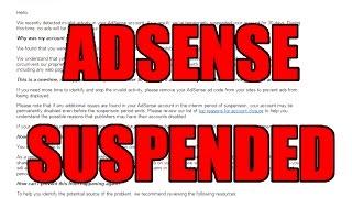 ADSENSE SUSPENDED FOR INVALID CLICK ACTIVITY?