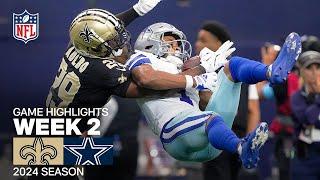 New Orleans Saints vs. Dallas Cowboys | 2024 Week 2 Game Highlights