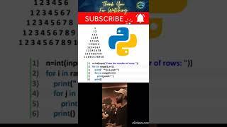 Python Patterns #meamsvideo #viratkohli #viratians #patterns #trending #viralshorts #codingmadeeasy