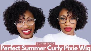 SUMMER ready, Easy beginner friendly Pixie Wig ft. LuvMe Hair