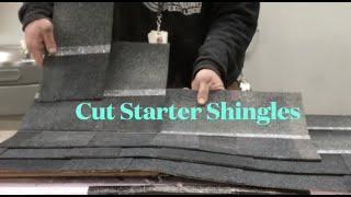 How to cut architectural shingles for a staggered start