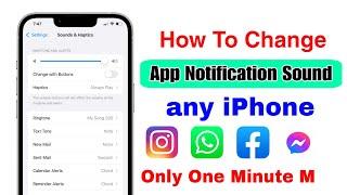 how to change app notification sound on iphone | iphone me app notification sound kaise change kare