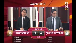 Galatasaray 3-4 ÇAYKUR RİZESPOR - Gs tv Gol Anları - "19 Mart 2021"