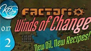 Factorio 0.17 Ep 2: SCARY BITERS / STARTING SMELTING - Winds of Change - Tutorial Let's Play