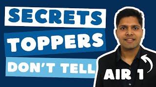 The "SECRET" Toppers Don't Tell You (by JEE Topper)