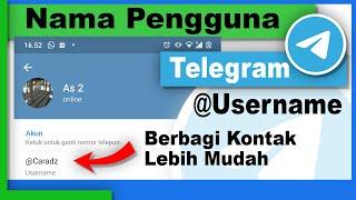 Cara Membuat Username atau Nama Pengguna Telegram (ID Telegram)