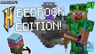 HYPIXEL SKYBLOCK on Bedrock Edition!! (CraftersMC SkyBlock #1)