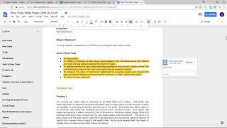 Making Notes / comments on a shared Word Document on Google docs