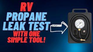 RV propane leak test! Step by step
