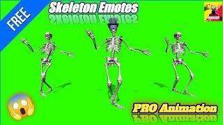 Human skeleton Dance Emotes  ll Green screen Royalty free footages #youtube #proanimation