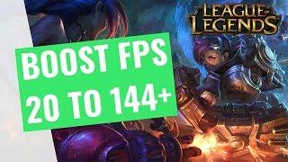 League of Legends Season 8 - How to BOOST FPS and performance on any PC!