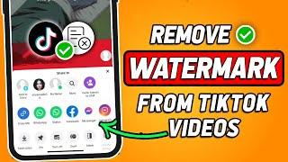 How To Remove Watermark From TikTok Video (2024 Updated)