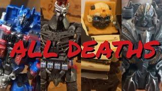 Transformers 1,2,3 Stop Motion II ALL DEATHS