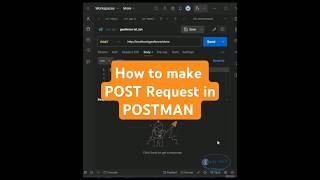 POST Request in Postman? | POST Request in Postman #shorts #short #infysky #laravel #api #postman