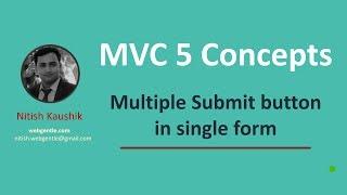 3 ways to use multiple submit buttons in MVC on a single form | Advanced MVC 5 concepts