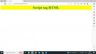 How to use script  tag in HTML