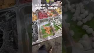 329 Baht Thai Barbecue Buffet Chiang Mai Thailand - FahSai Buffet Grill | Chiang Mai Food Vlog |