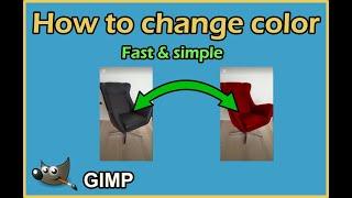 Gimp how to change color of an object (2023 Tutorial)