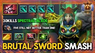 BRUTAL SWORD SMASH LATE GAME Wraith King 30Kills With Spectral Blade Facet Even Meepo Can't Survive