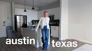 settling into my new apartment in austin, tx (furnishing + groceries)