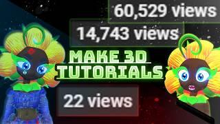 be successful at making 3D tutorials free