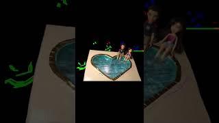 Bratz inside heart shaped pool