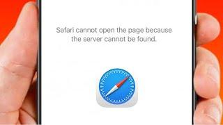 Safari Cannot Open the Page Because the Server Cannot Be Found iOS 17 | iPhone | iPad