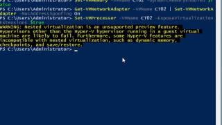 Windows Server 2016 Nested Virtualization in Hyper-V