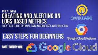 Creating and Alerting on Logs based Metrics | Lab 5 | GSP091 | Cloud Seekho | Season 4