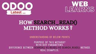 How to use search_read method in Odoo | Latest Odoo Tutorial