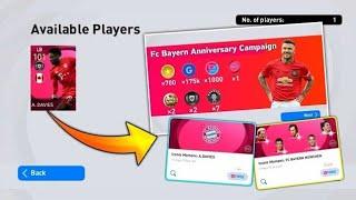 FREE DAVIES 101 RATED ?? BAYERN MUNICH ANNIVERSARY CAMPAIGN IN PES 2021 | FREE LEGENDS |PESMOBILE