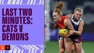 Last Two Minutes: Geelong Cats v Melbourne | Week One, 2024 | AFLW